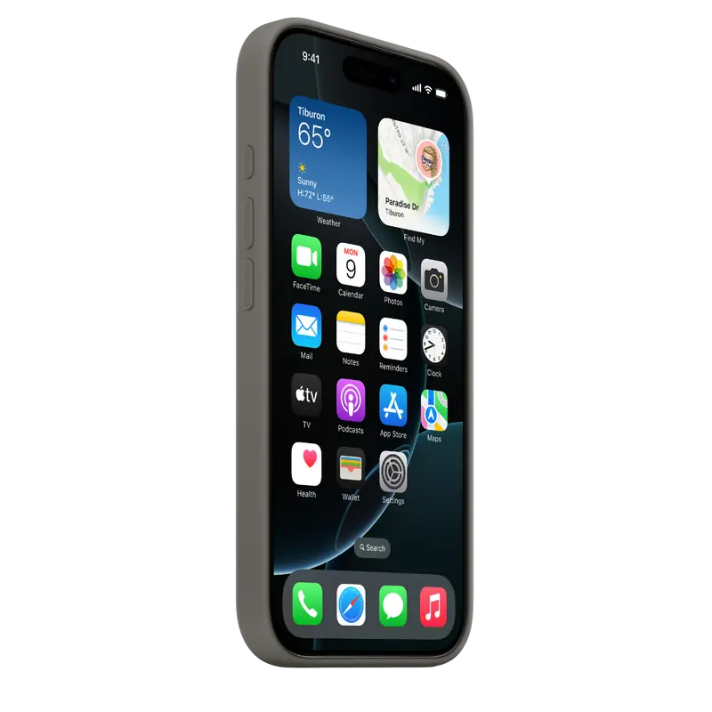 Чехол Apple iPhone 16 Pro Silicone Case MagSafe A3313 Силиконовый Чехол Stone Gray