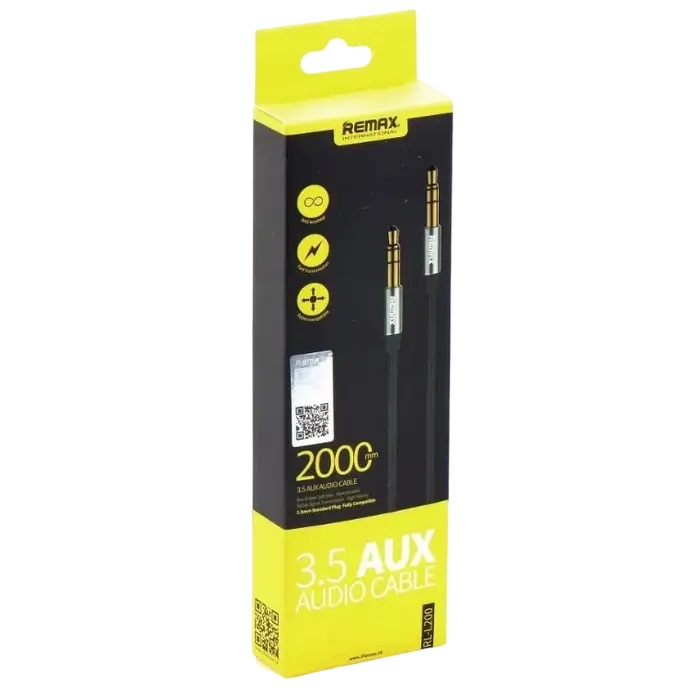 Аудиокабель Remax L200 Черный