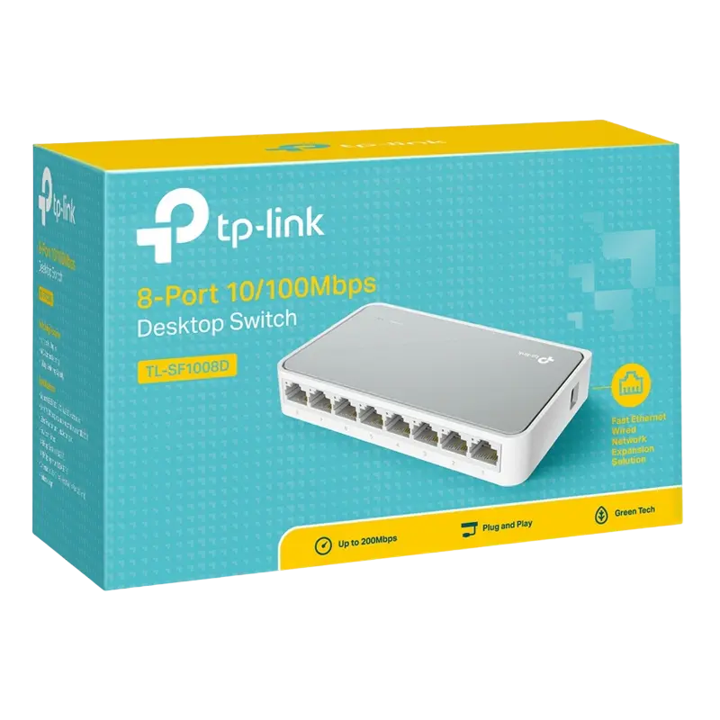 Сетевой коммутатор TP-LINK TL-SF1008D Белый