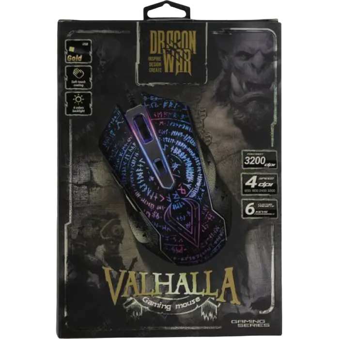 Игровая мышь QUMO Valhalla Проводное Чёрный