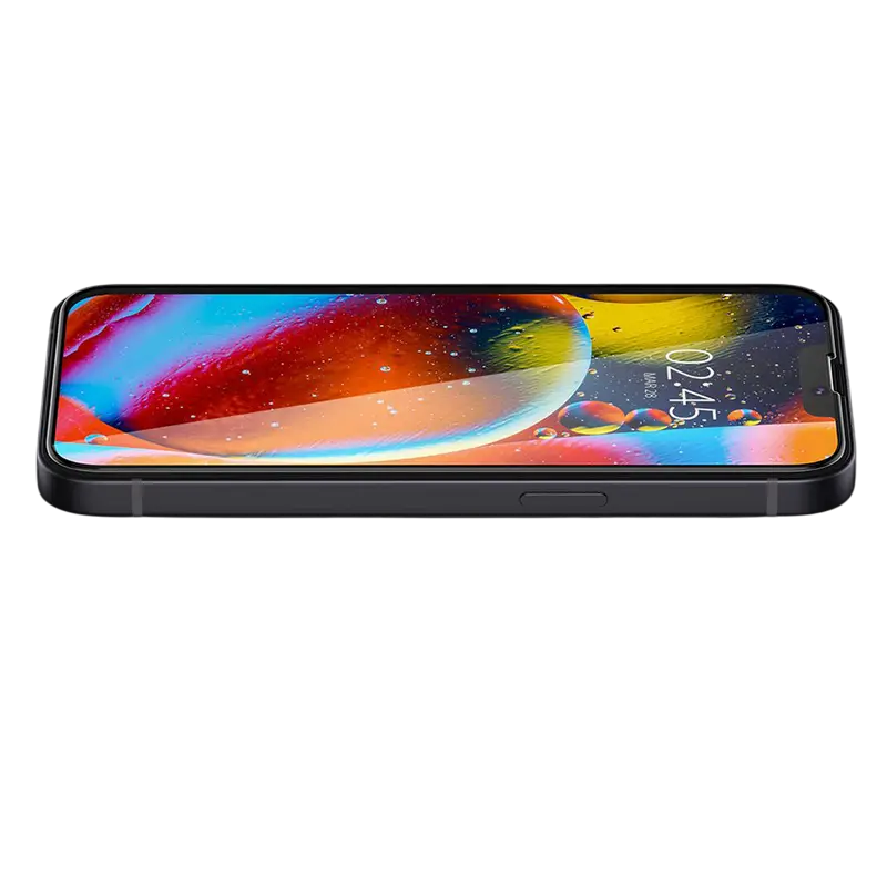 Защитное стекло Spigen Apple iPhone 13 Pro Max/14 Plus Tempered Glass FC Черный
