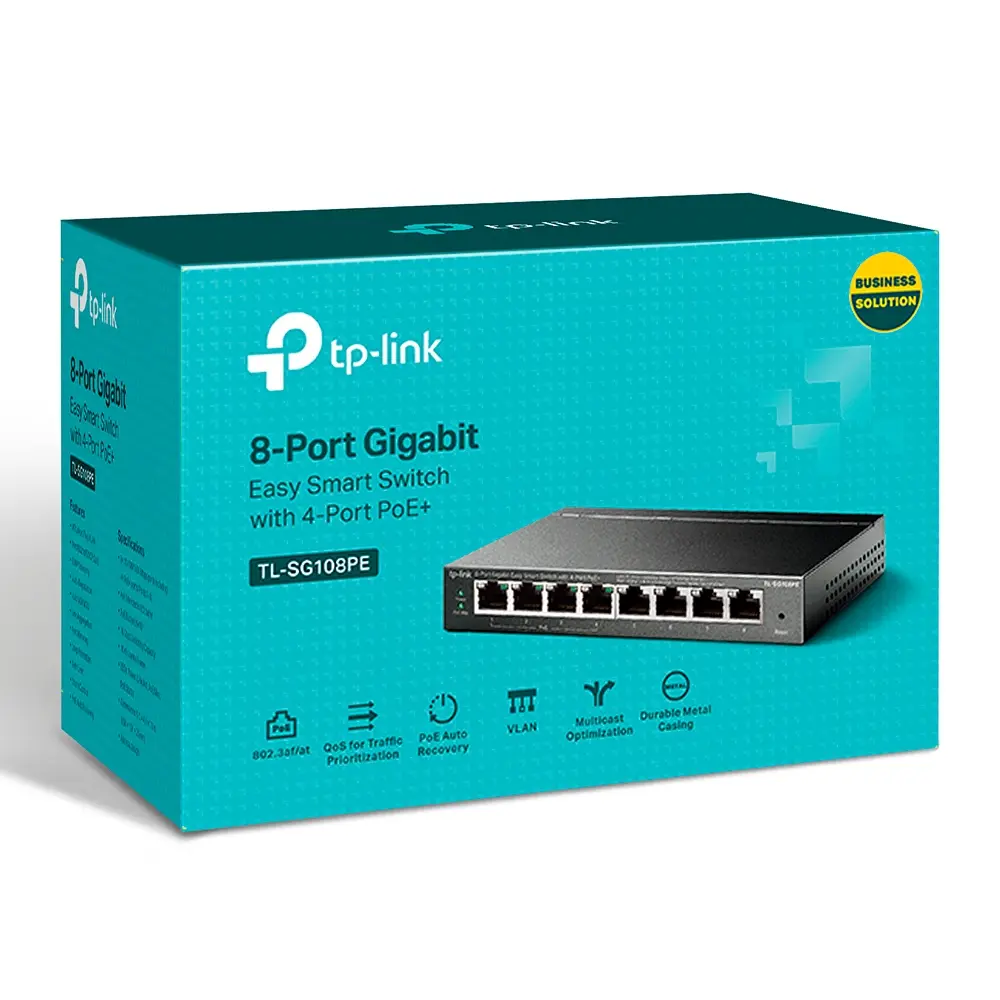PoE коммутатор TP-LINK Easy Smart Switch Черный