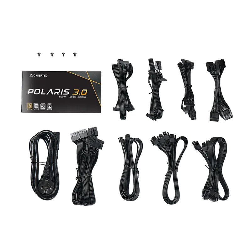 Tip Блок питания для компьютеров Chieftec PPS-1250FC Polaris Series ATX Черный
