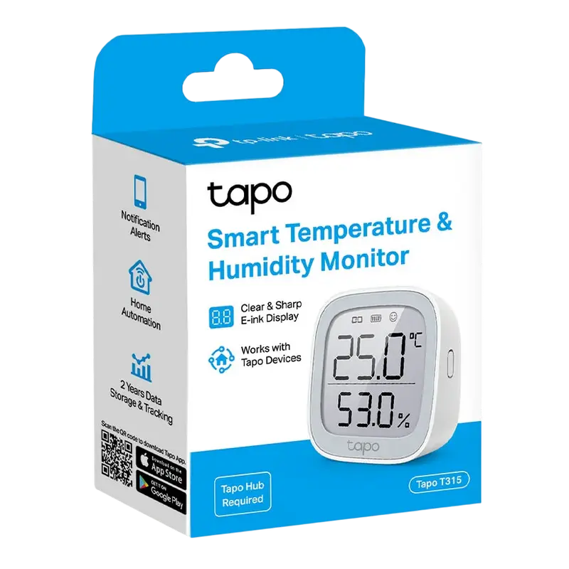 Датчик температуры и влажности TP-LINK Tapo T315 Белый