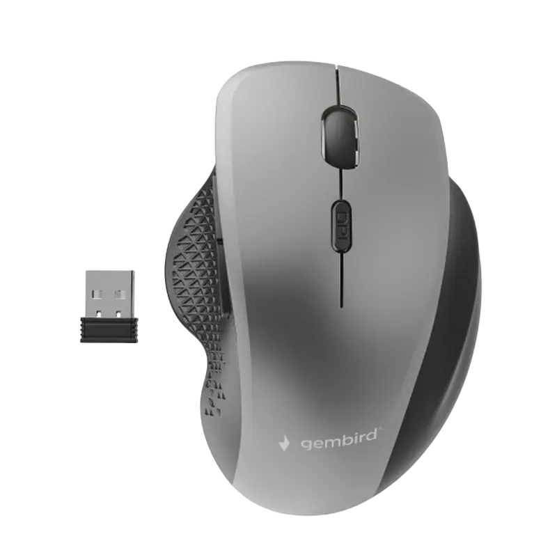Беcпроводная мышь Gembird MUSW-6B-03 Беспроводное Серый | Черный