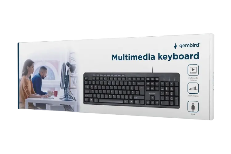 Клавиатура Gembird KB-UM-106-RU Мембрана Черный