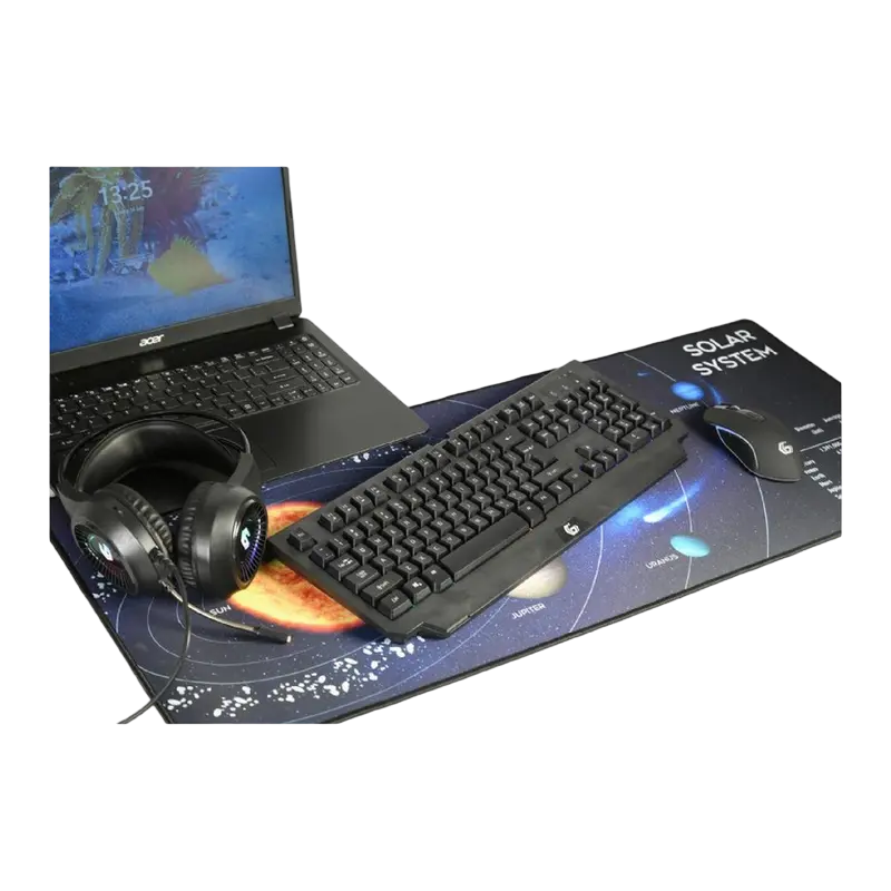 Игровой коврик для мыши Gembird MP-SOLARSYSTEM XL Чёрный