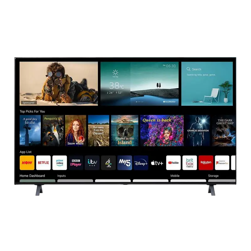 55" LED SMART Телевизор LG 55NANO756PA Черный