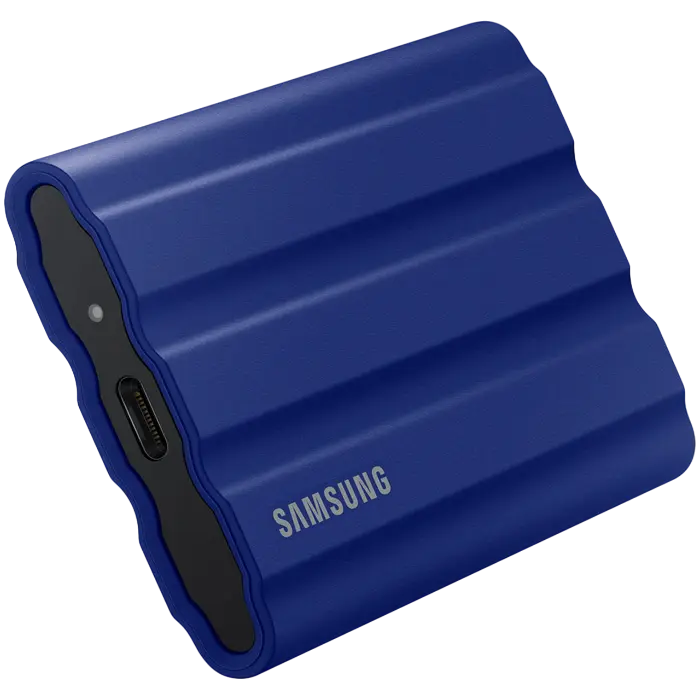 Внешний портативный SSD накопитель Samsung T7 Shield 1 ТБ Синий