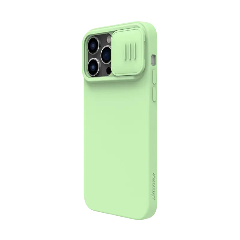 Husă Nillkin Apple iPhone 14 Pro Max CamShield Silky Silicone Camshield Verde