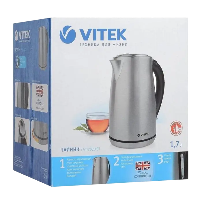 Электрочайник VITEK VT-7020 Серебристый