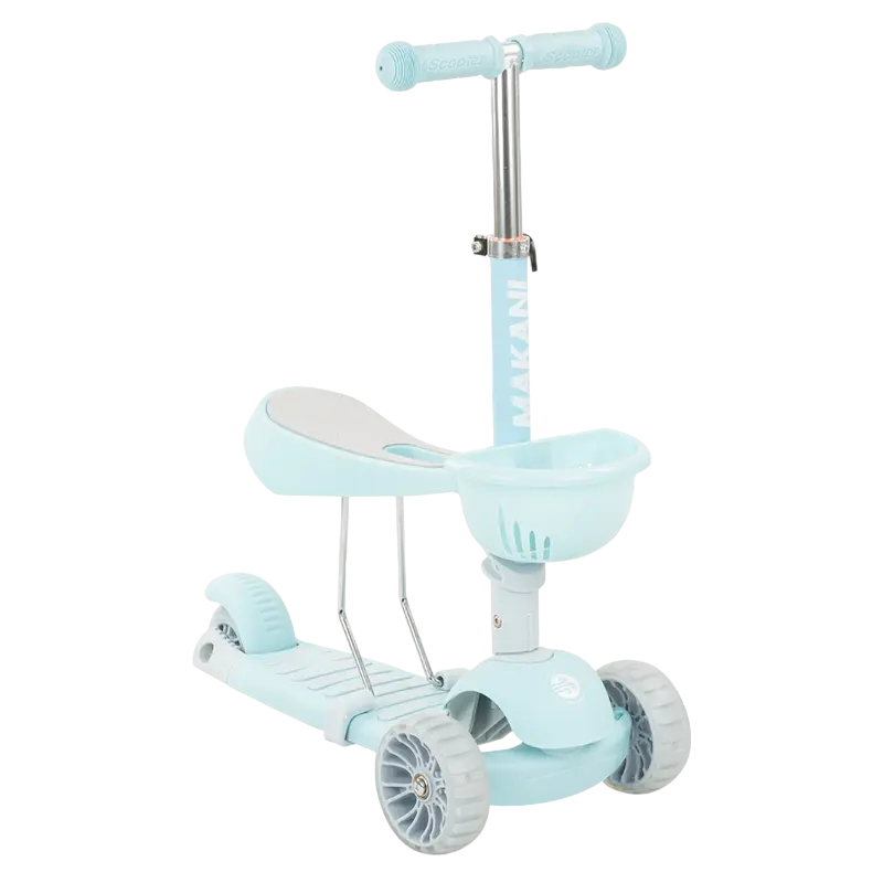 Trotinetă cu 3 roți pentru copii Makani BonBon Albastru deschis