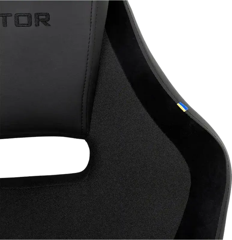 Игровое кресло HATOR Flash Gaming Искусственная кожа,Ткань Alcantara Black