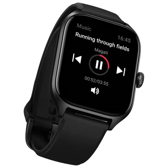 Умные часы Xiaomi GTS Черный Алюминиевый Корпус с Черным ремешком