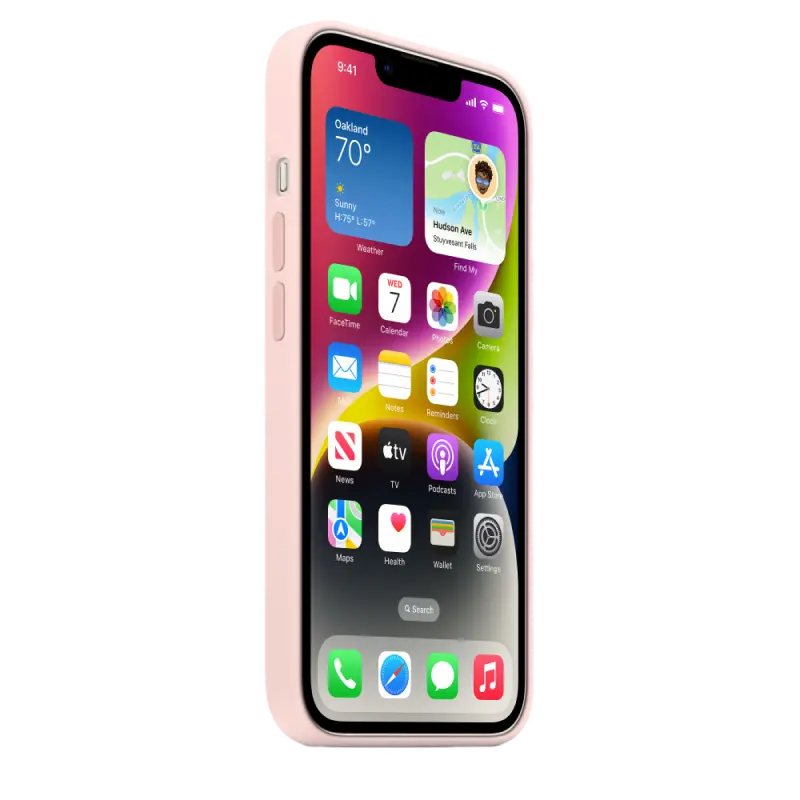 Чехол Apple iPhone 14 Silicone Case MagSafe A2910 MagSafe Chalk Pink