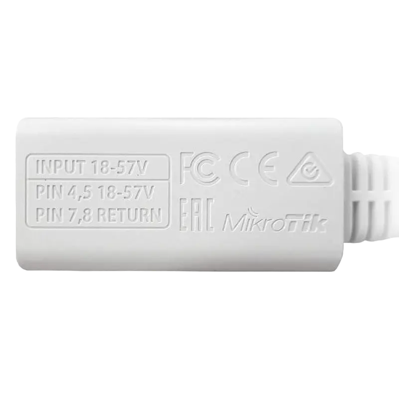 PoE Инжектор MikroTik RBGPOE Белый