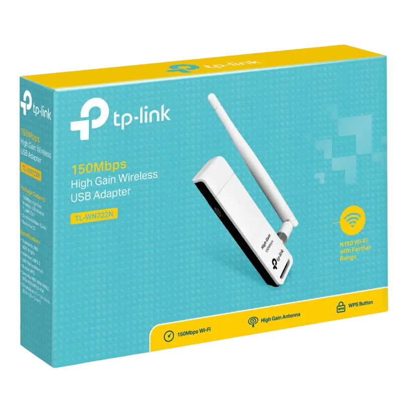 Adapter USB TP-LINK TL-WN722N Alb