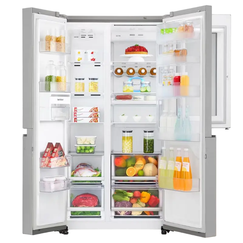 Холодильник LG GC-Q247CADC Серебристый