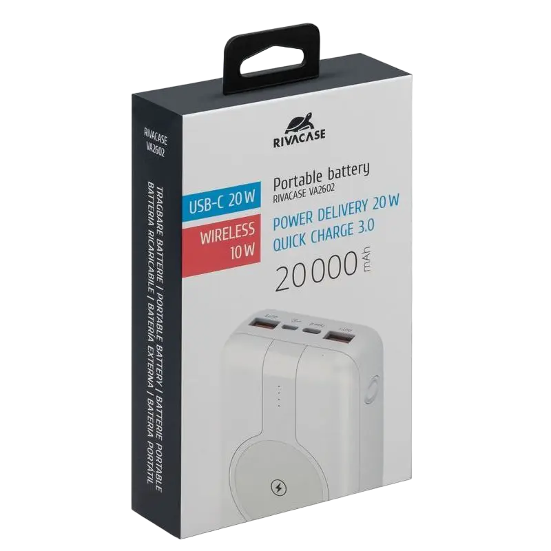 Acumulator extern Rivacase VA2602 Alb