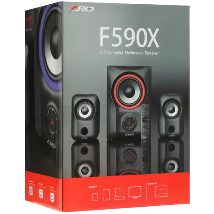 Компьютерные колонки F&D F590X Черный