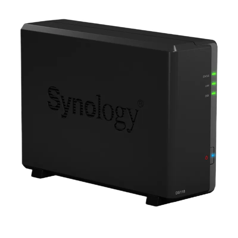 Сетевое хранилище SYNOLOGY DS118 Черный