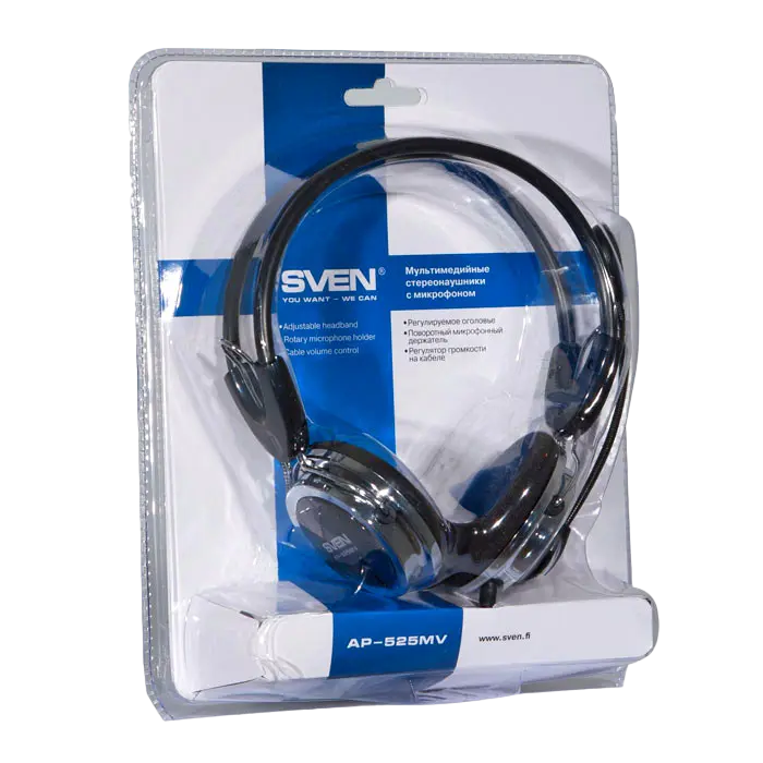 Наушники SVEN AP-525MV Чёрный