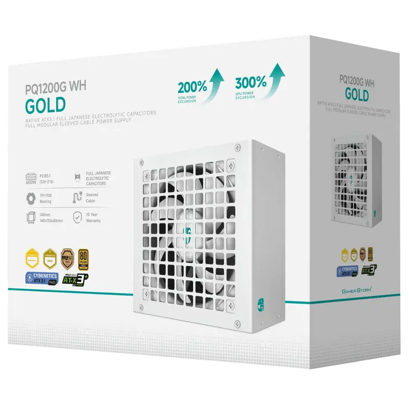 Tip Блок питания для компьютеров Deepcool GamerStorm PQ1200G WH ATX Белый