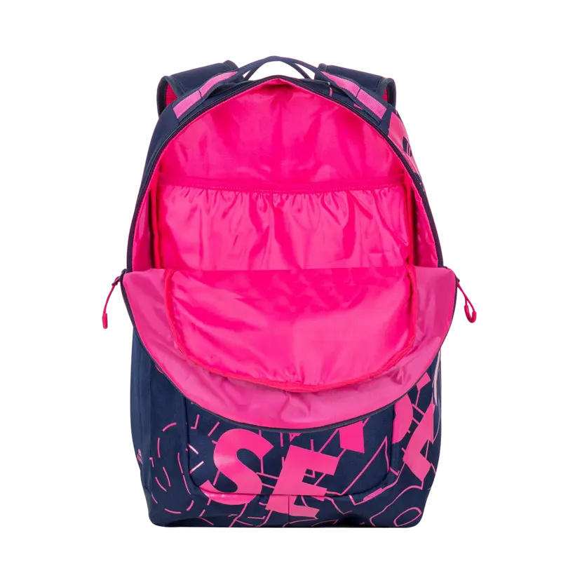 Повседневный рюкзак Rivacase Heide Темно-синий/Розовый