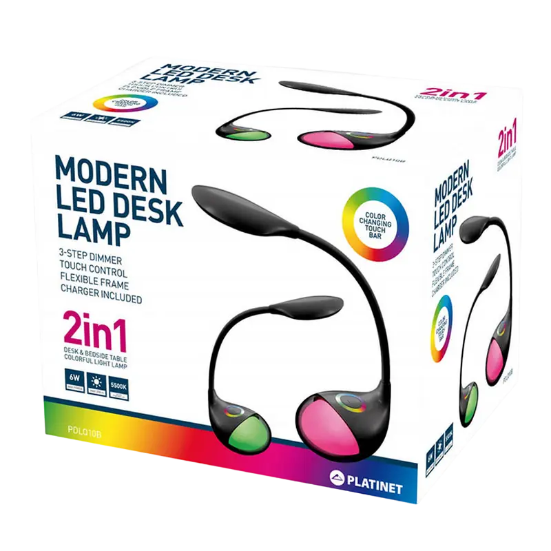 Platinet Desk Lamp 6W + Night Lamp 6 Цветовая Температура
