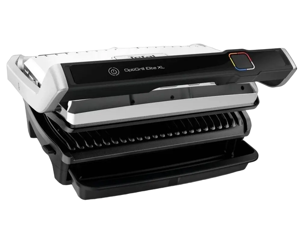 Электрический Гриль Tefal Optigrill Elite XL Нержавеющая сталь/Чёрный
