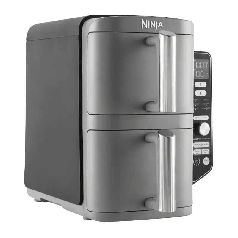 Friteuză cu aer cald Ninja Double Stack XL Gri