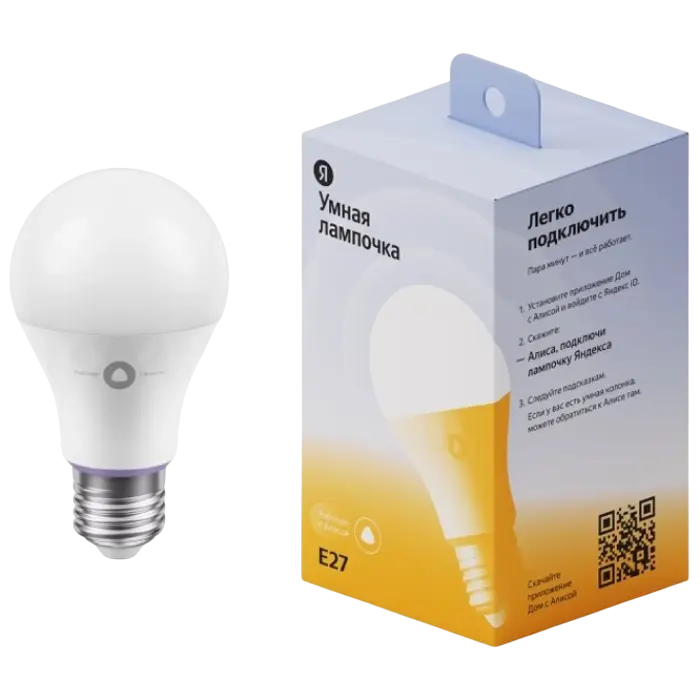 Умная лампочка Yandex YNDX-00501 Белый, Холодный Белый, Теплый Белый