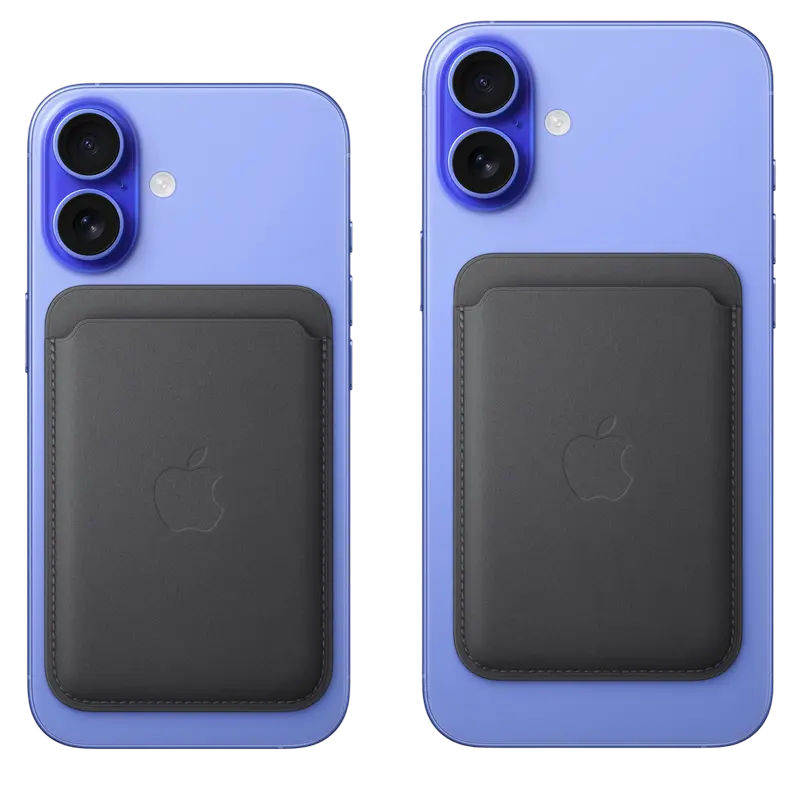 Чехол-бумажник Apple iPhone FineWoven Wallet with MagSafe FineWoven с MagSafe Чёрный