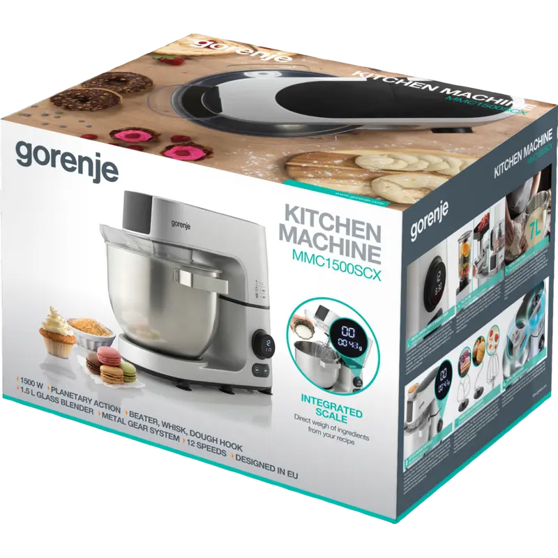 Robot de bucătărie Gorenje MMC1500SCX Oțel inoxidabil