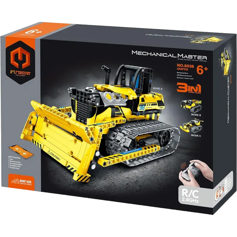 Конструктор с радиоуправлением iM.Master 3in1 Bulldozer Жёлтый