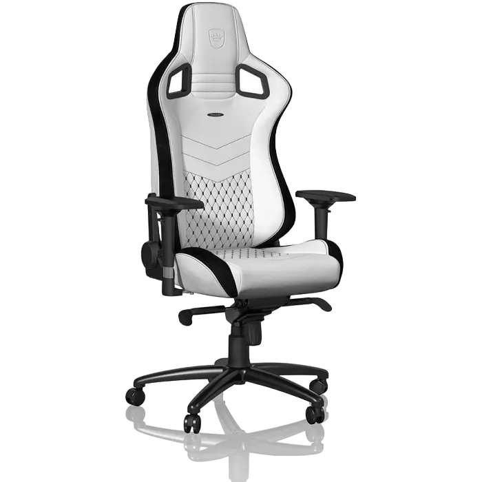 Scaun Gaming Noblechairs Epic PU Piele Negru/Alb