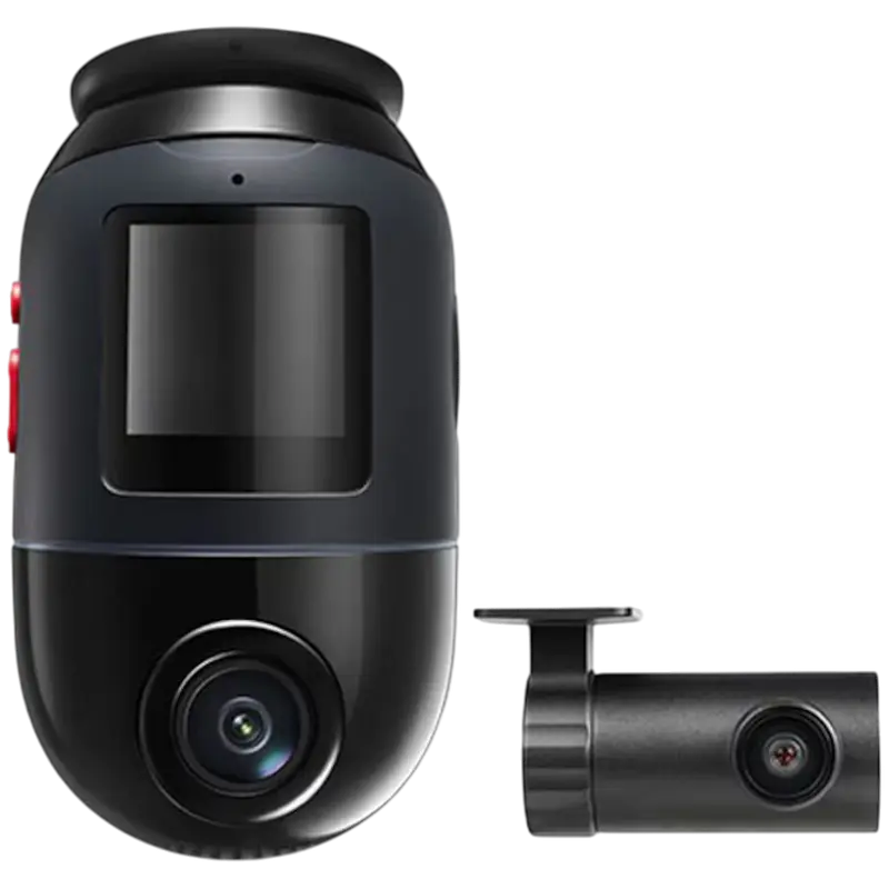 Комплект видеорегистраторов передней и задней панели автомобиля 70mai 4K Omni X800+Rear Cam Черный