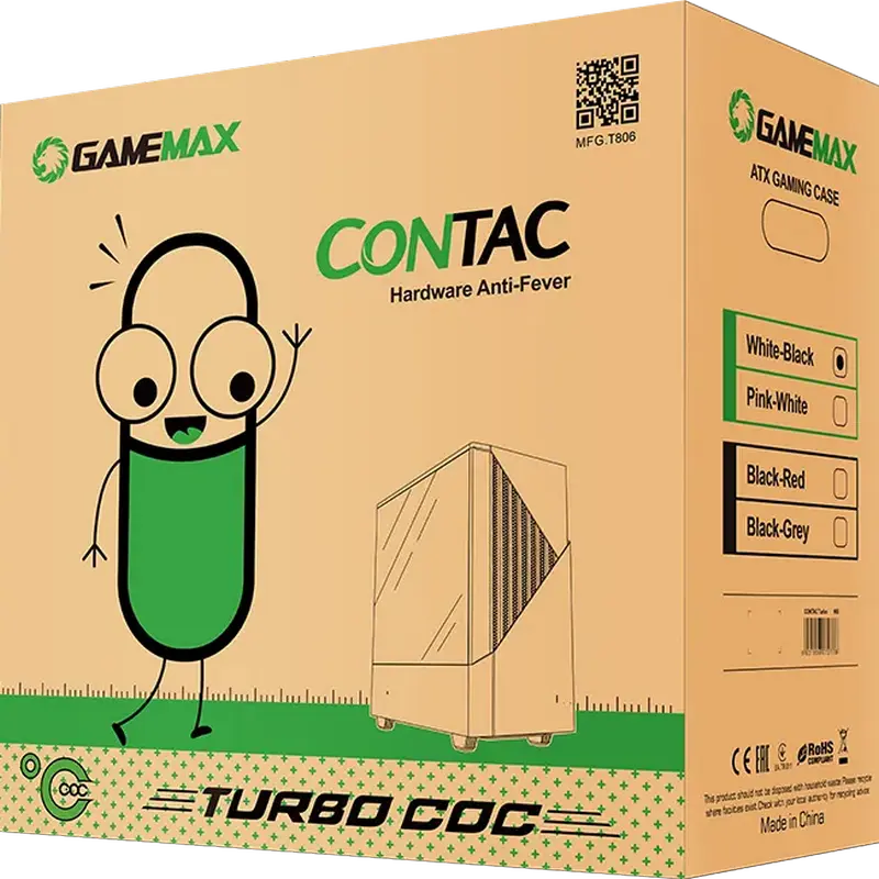 Компьютерный корпус Gamemax CONTACCOC Midi-Tower Черный