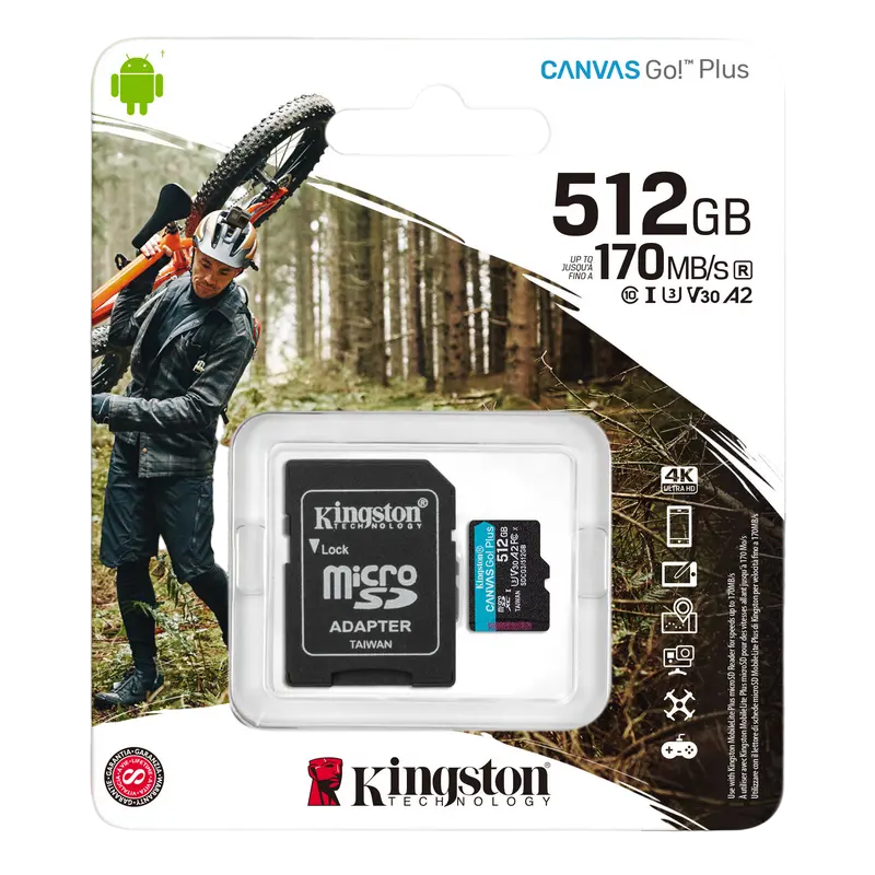 Card de Memorie Kingston Canvas Go Plus 512GB