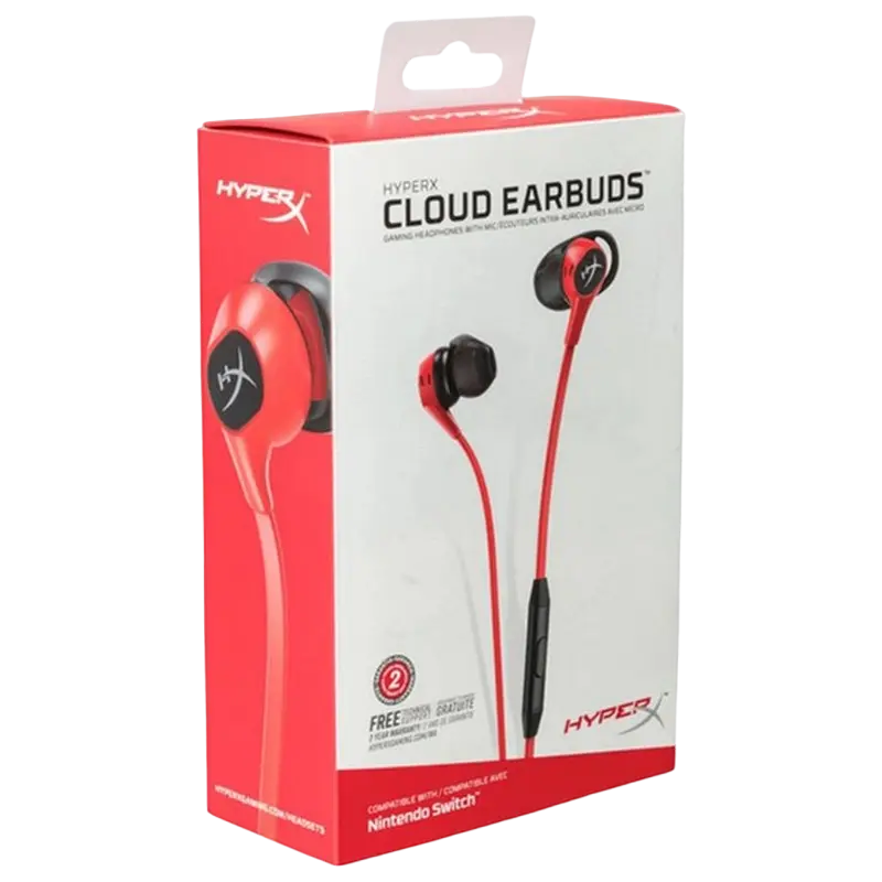 Căști HyperX Cloud Earbuds II Roșu