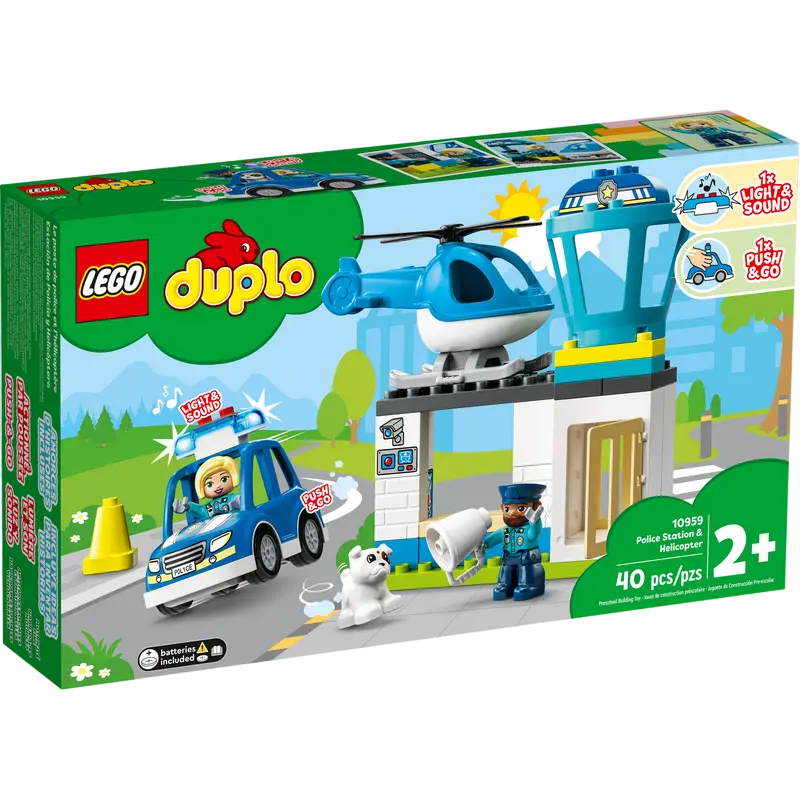 Конструктор LEGO Police Station & Helicopter Синий