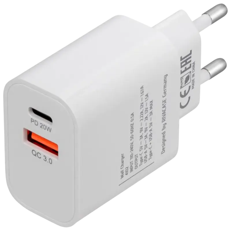 Încărcător Rivacase PS4102 W00 Alb
