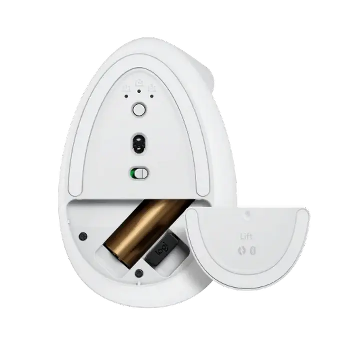 Беcпроводная мышь Logitech Lift Vertical Беспроводное Белый