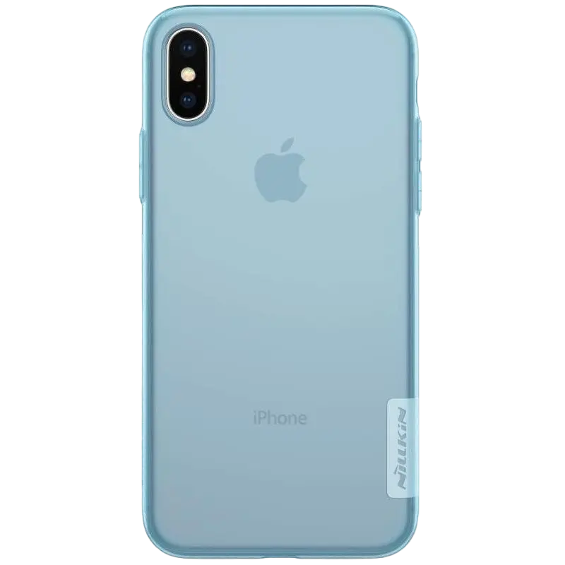 Husă Nillkin Apple iPhone XS/X Ultra thin TPU Nature Nature Albastru