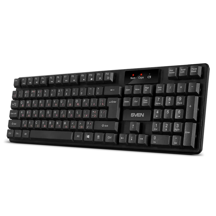 Клавиатура SVEN KB-C2300W Мембрана Черный