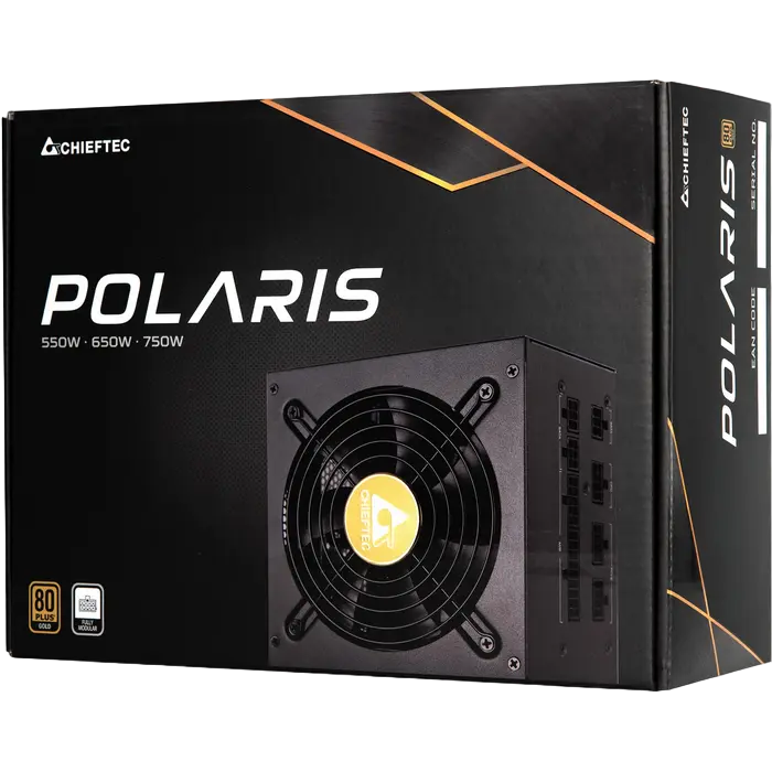 Tip Блок питания для компьютеров Chieftec PPS-750FC Polaris Series ATX Черный