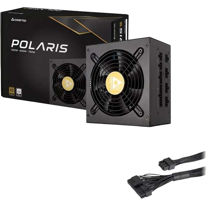 Tip Блок питания для компьютеров Chieftec PPS-650FC Polaris Series ATX Черный
