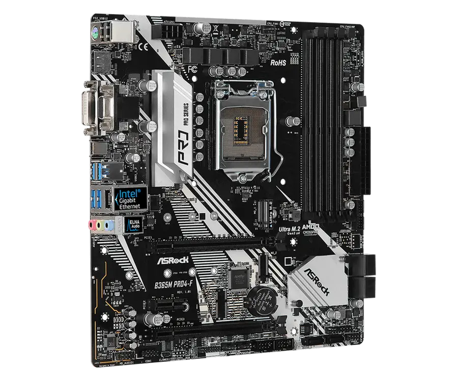 Материнская плата ASRock B365M PRO4-F LGA1151 Micro-ATX