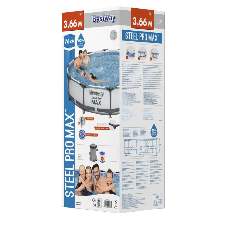 Каркасный бассейн Bestway 56417 Серый