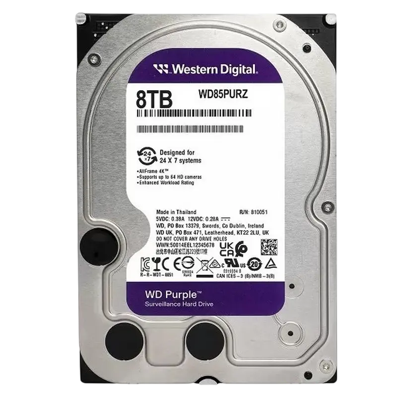 Жесткий диск Western Digital WD Purple WD Purple™ 8 TБ